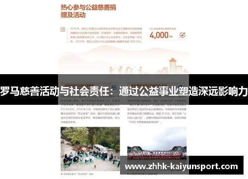 罗马慈善活动与社会责任：通过公益事业塑造深远影响力